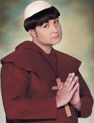 Friar Monk Costume Wig w/Bald Spot