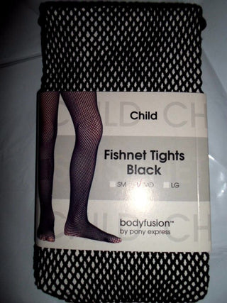 Child's Black Fishnet Leggings