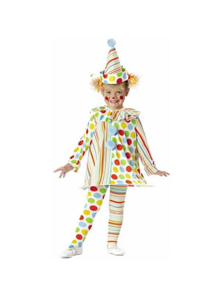 Toddler Girls Candy Clown Costume-COSTUMEISH
