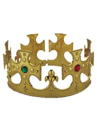 Adult Gold King Costume Crown-COSTUMEISH