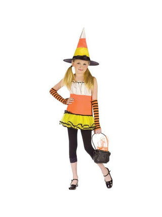 Teen Candy Corn Witch Costume-COSTUMEISH
