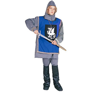 Adult Blue Knight Halloween Costume (Size: Standard 42-46)