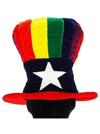 Rainbow Uncle Sam Hat