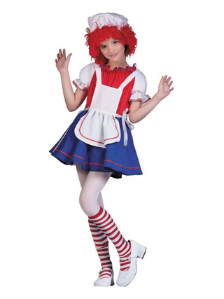 Child Blue Rag Doll Costume