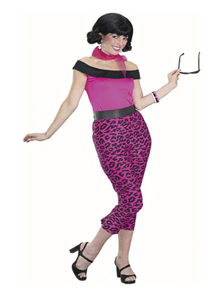 Adult Grease Pink Leopard Costume