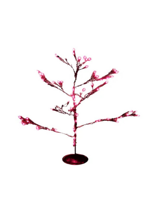 Árbol de Navidad artificial retro plateado de 58" con hojas iluminadas