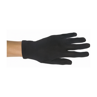 Adult Black Polyester Costume Gloves