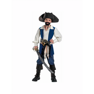 Child Jack Sparrow Pirate Shirt, Vest, & Belts Costume