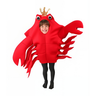 Disfraz de cangrejo real para niño pequeño