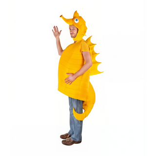 Funny, Yellow Sea Horse Adult Costume, Halloween