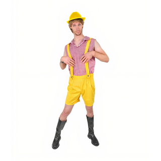Funny, Yellow Bruno Adult Costume, Halloween