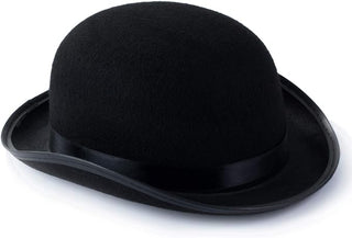 Sombrero Derby de seda negro para adulto