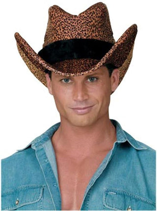 Sombrero de vaquero leopardo