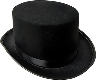 Black Felt Top Hat