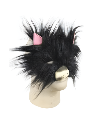 Plush Cat Costume Face Mask