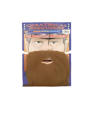 Adult Brown Costume Pirate Beard