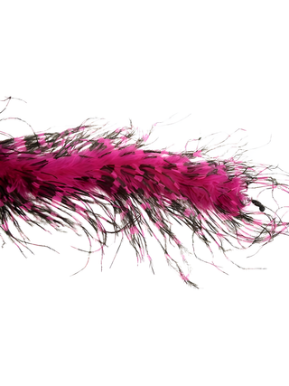 Plum/Black Ostrich Feather Boa