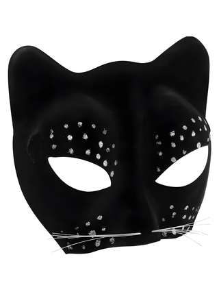 Black Cat Face Mask