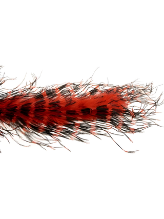 Red/Black Ostrich Feather Boa