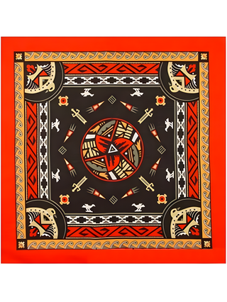 Aztec Bandanas Red W/ Dark Center