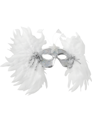 Snowflake Feather Eye Mask