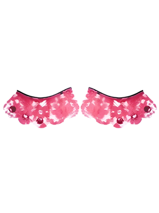Pink Lace Fake Eyelashes