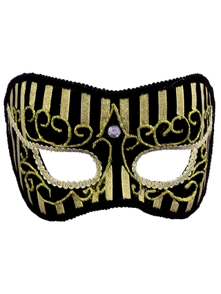 Forum Mardi Gras Costume Masquerade Oriental Half Mask
