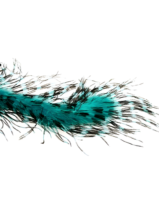 Jade/Black Ostrich Feather Boa