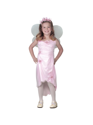 Child's Pink Flower Fairy Costume