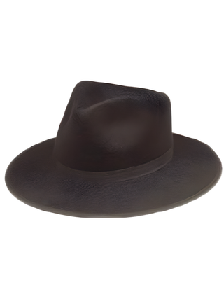 Black Gangster Hat