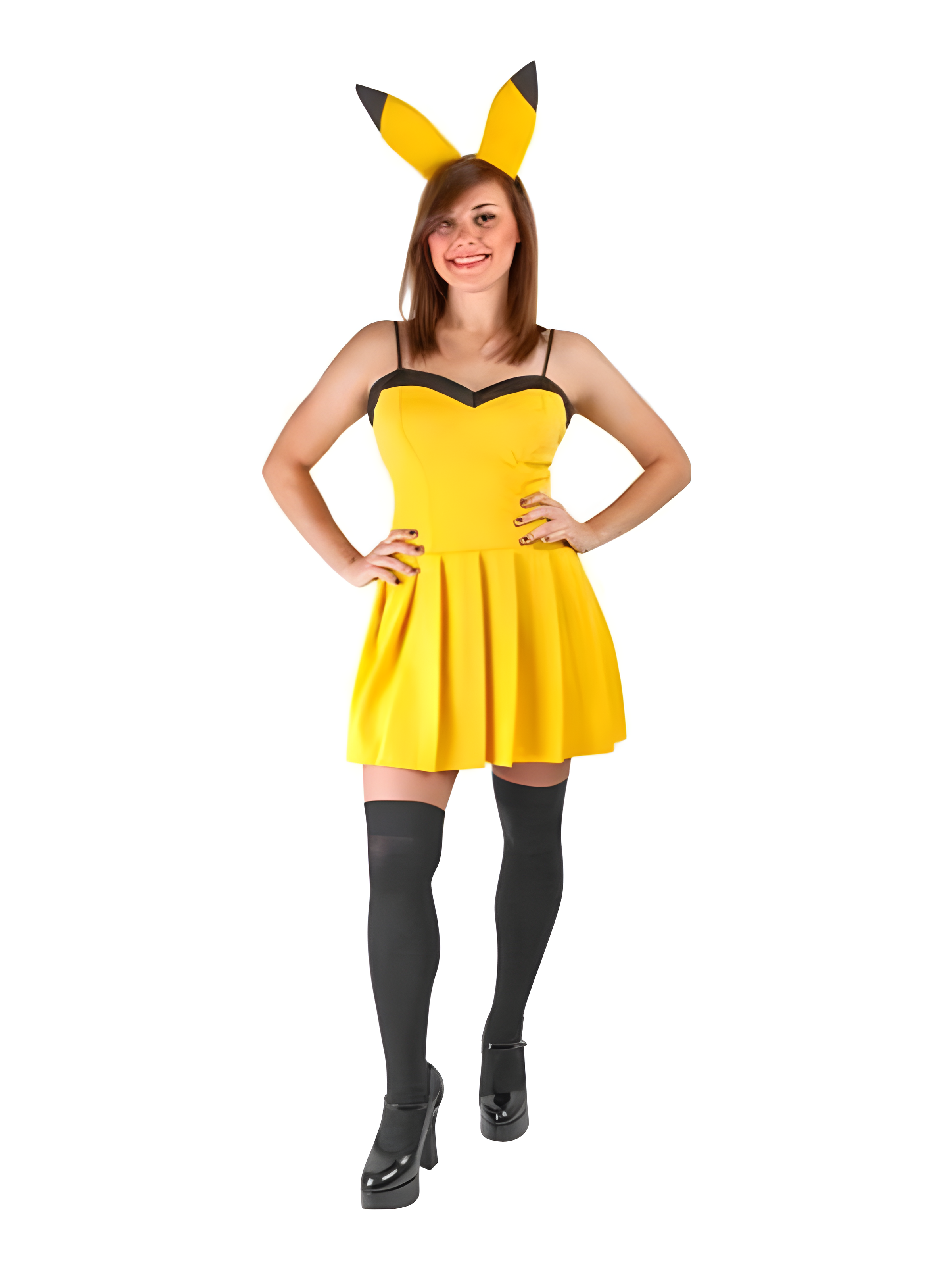 yellow dress for pikachu costume Girls 3 Piece Ribbon Tutu Outfit Includes Ribbon Tutu, Tshirt or Onesie and Matching Headband its all about catching Girls Pikachu Costume Dress with
