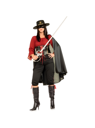 Adult Deluxe Women's Zorro Costume