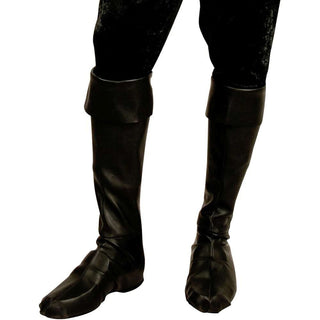 Boy's Black Pirate Boot Covers Size: SM/BK
