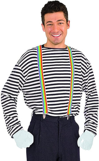 Unisex Rainbow Suspenders, One Size