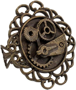 Steampunk Single Gear Ring Antique