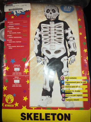 Toddler Eva Skeleton Costume Size: Toddler 2T-4T