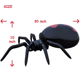 Inflatable Black Widow Spider - 30 inch