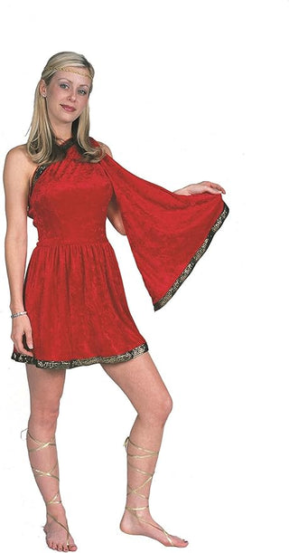 Adult Woman's Red Toga Costume