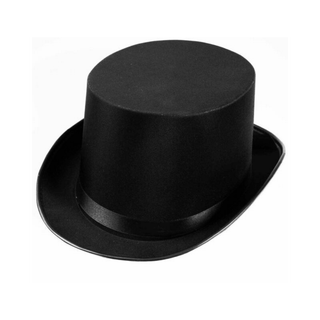 Deluxe Black Satin Top Hat
