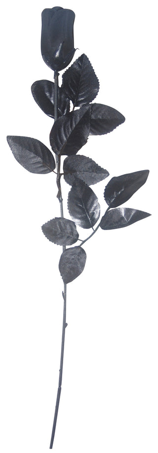 Dark Grey Halloween Rose (Sold by Each)