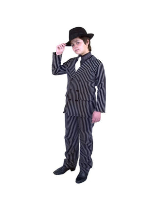 Child Double Breasted Gangster Suit Costume-COSTUMEISH