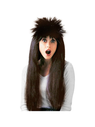 Adult Brown 80's Style Wig-COSTUMEISH