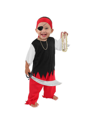 Toddler Economy Pirate Costume-COSTUMEISH