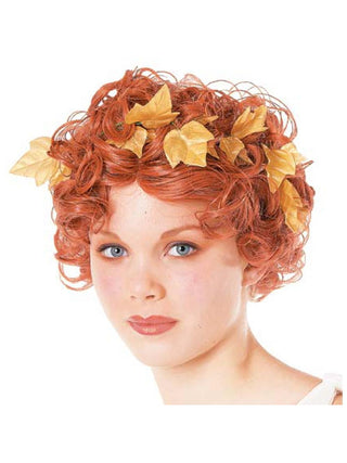 Short & Curly Goddess Wig with Laurel Leaves-COSTUMEISH