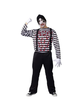 Adult Miniacal Mime Costume-COSTUMEISH