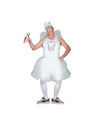 Adult Plus Size Tooth Fairy Costume-COSTUMEISH