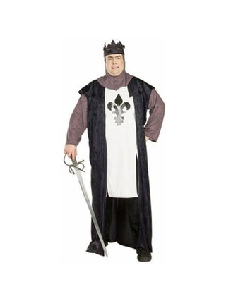 Adult Plus Size Renaissance Warrior King Costume-COSTUMEISH