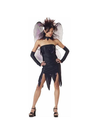 Teen Black Evil Fairy Costume-COSTUMEISH