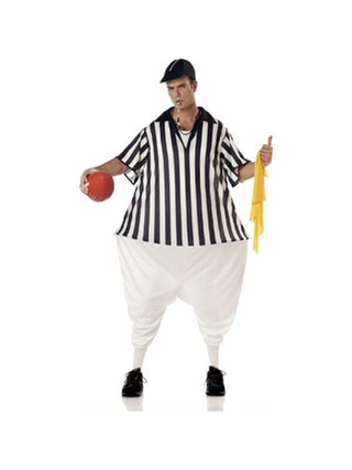 Adult Fat Referee Costume-COSTUMEISH