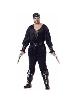 Adult Plus Size Blackheart Pirate Costume-COSTUMEISH